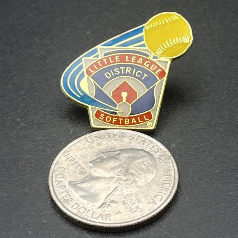 Little League District Softball Sports Game‎ Lapel Hat Pin